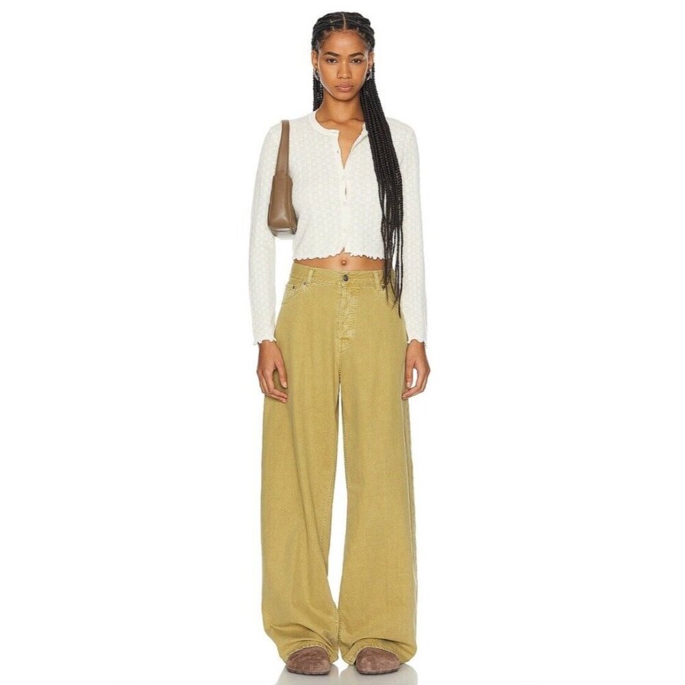 Haikure Bethany Twill Pants Olive Green